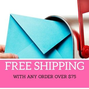 FREE SHIPPING ON ANY ORDER OVER $75